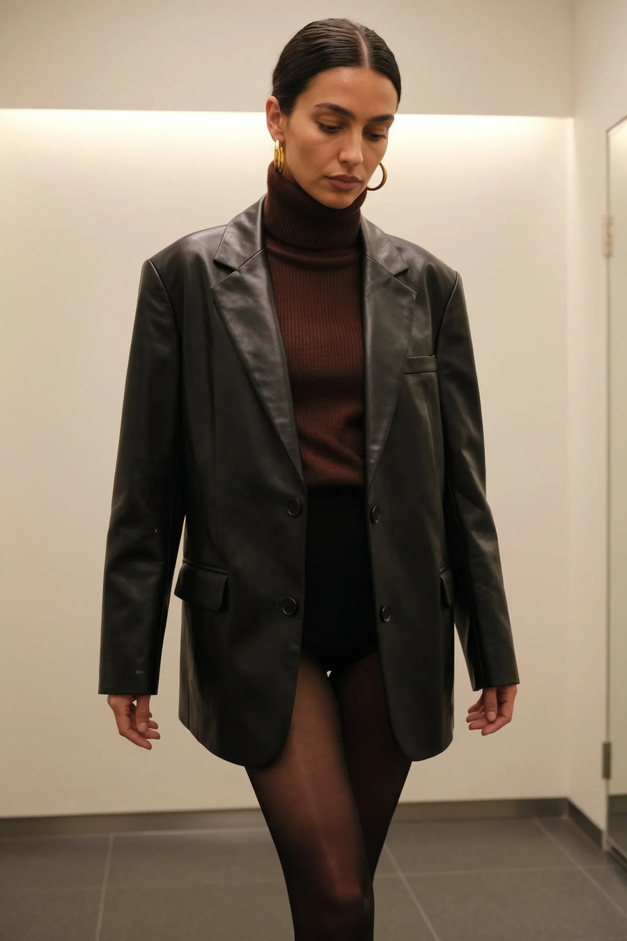 WOMEN LEATHER BLAZER'S