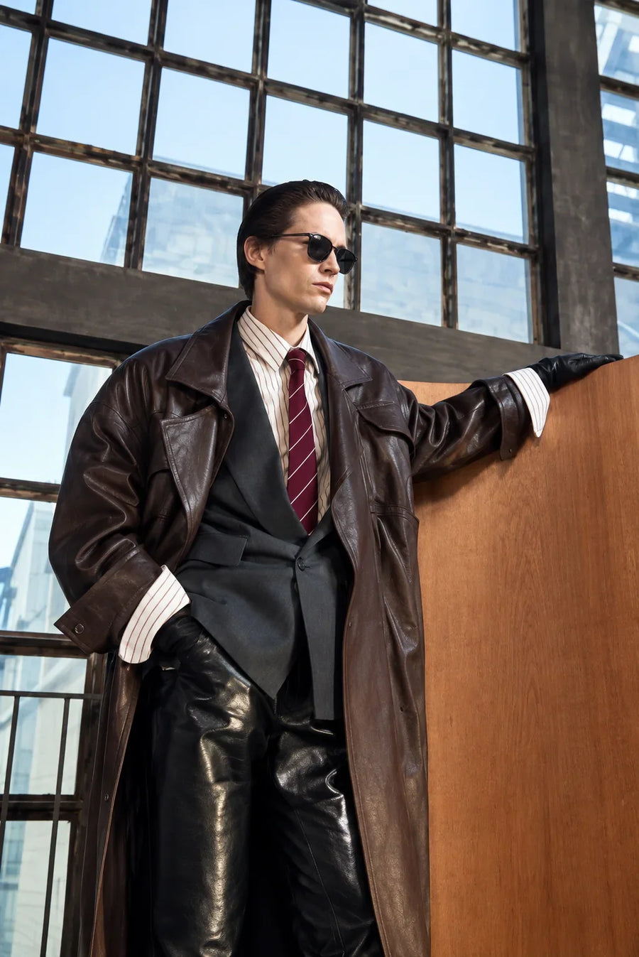 MEN LEATHER COATS
