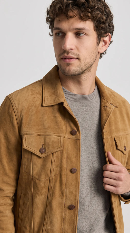 TAN SUEDE JACKET