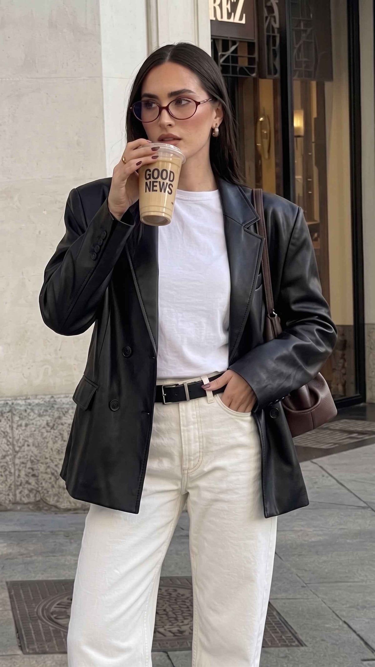 WOMEN LEATHER BLAZER'S