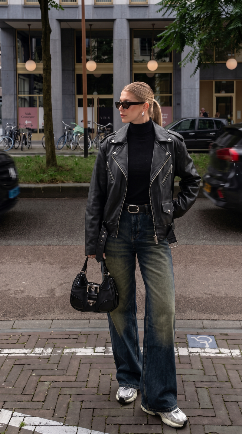WOMEN'S BIKER  LEATHER JACKET'S