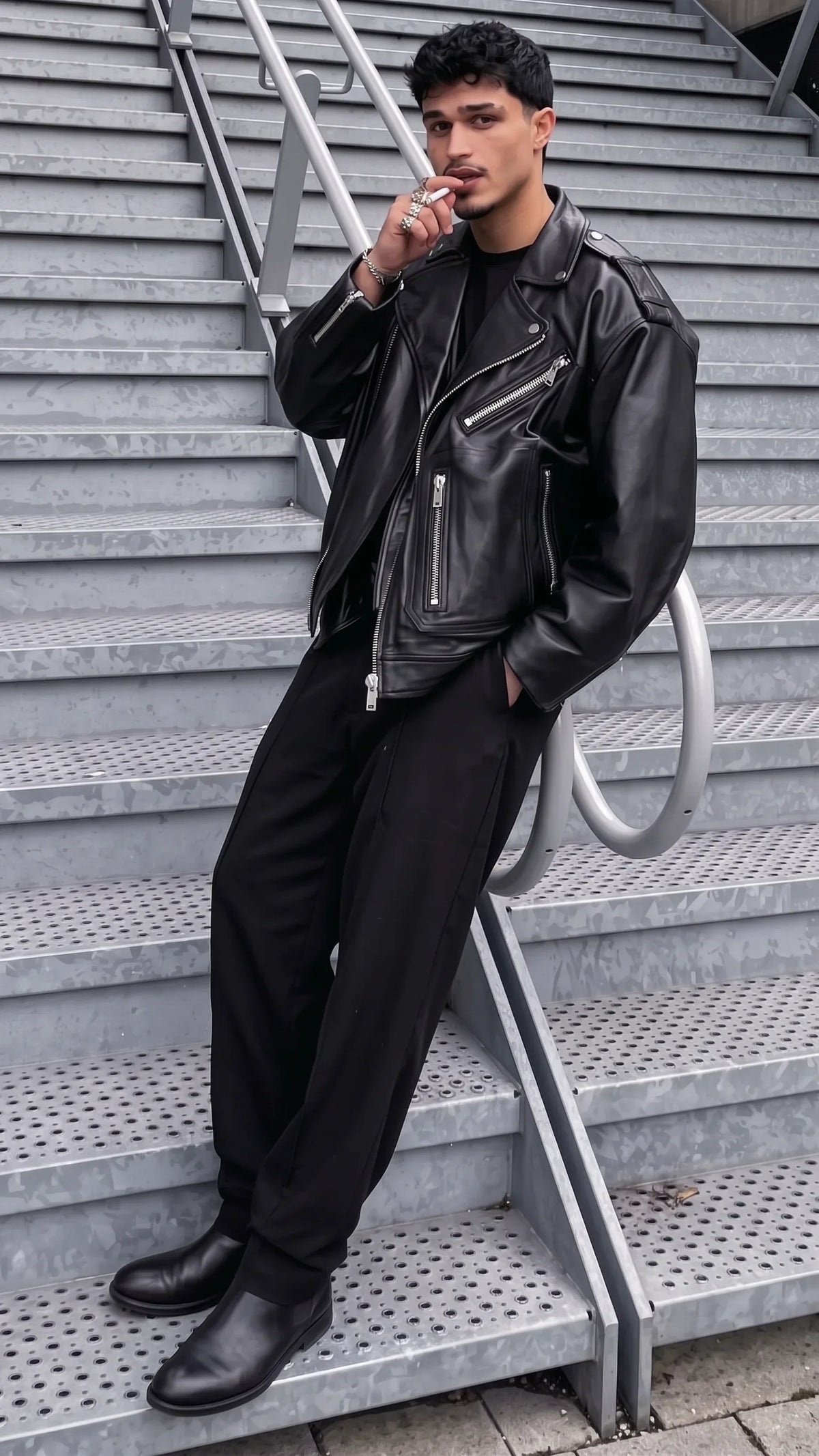 MEN BIKER LEATHER  JACKET'S