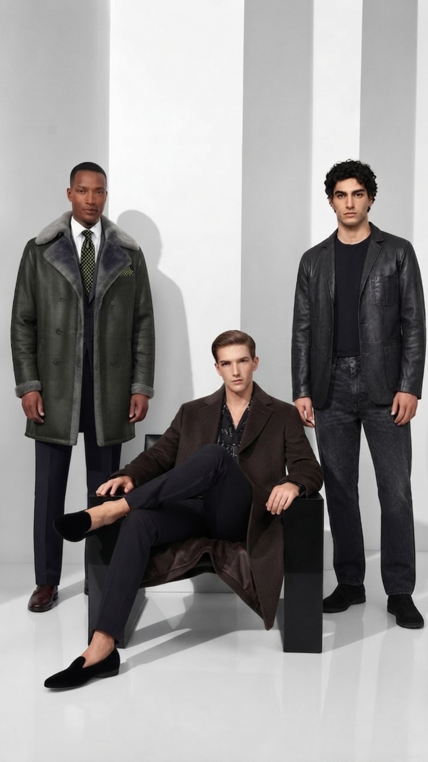 MEN LEATHER COATS