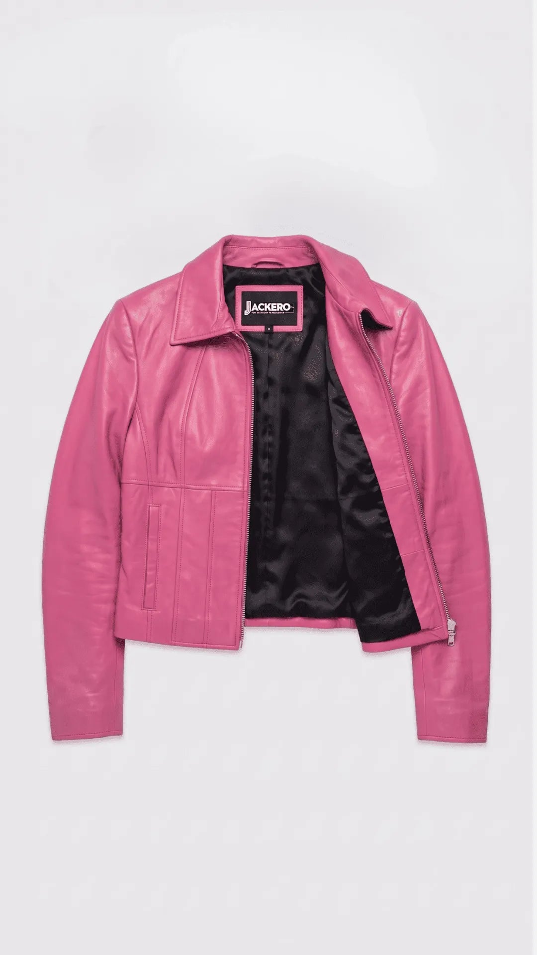 PINK LEATHER JACKET