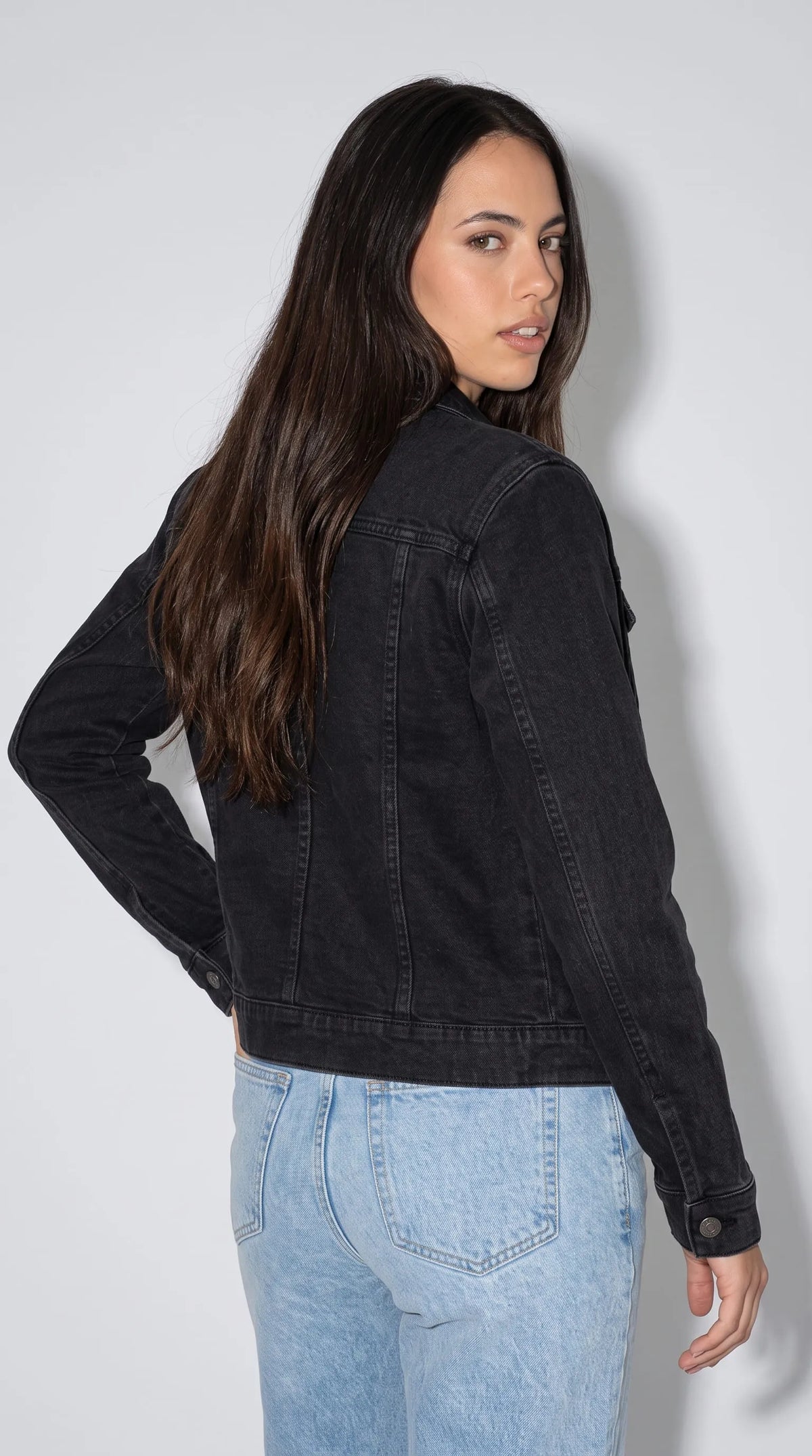 BLACK DENIM JACKET