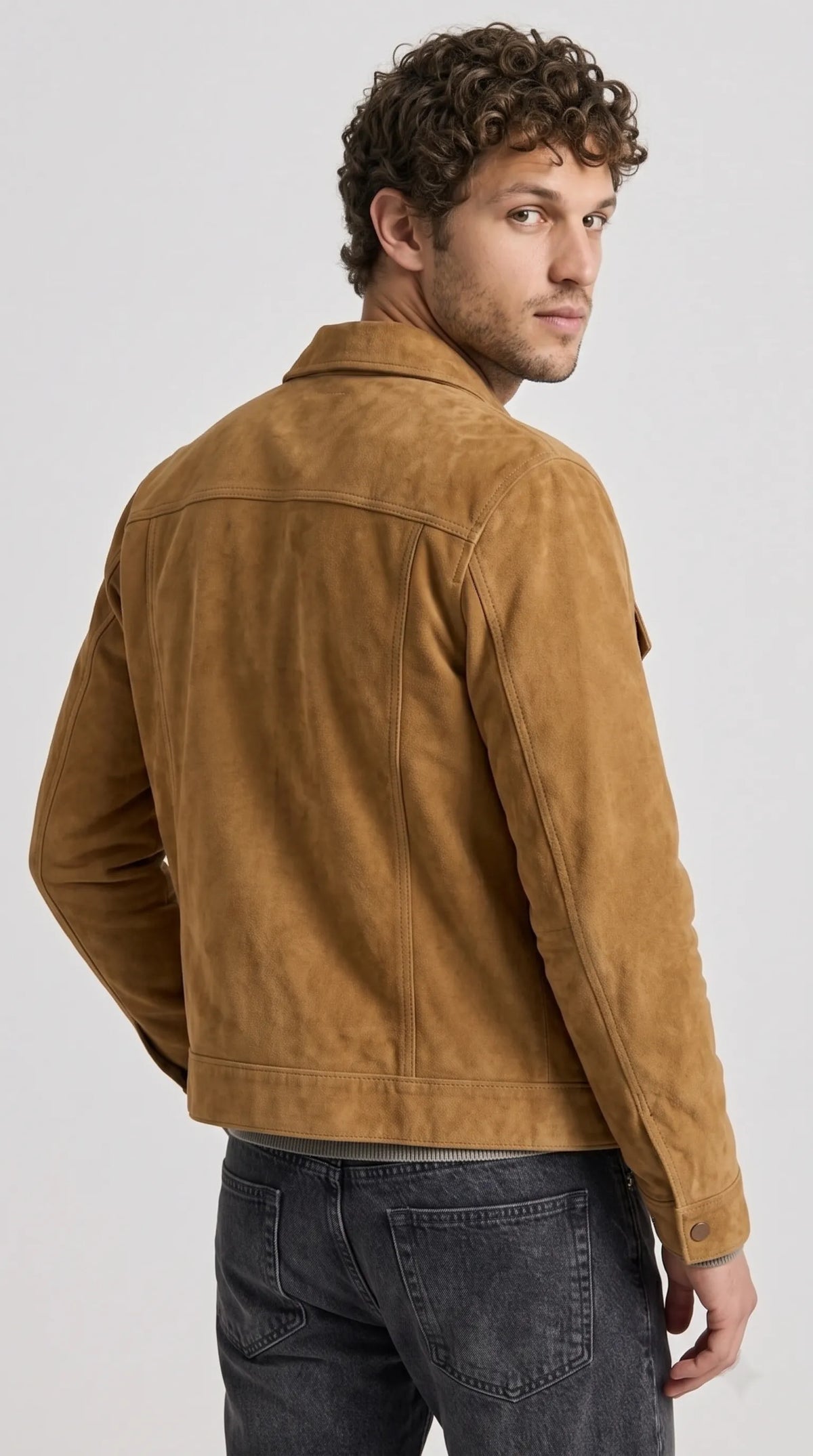 TAN SUEDE JACKET