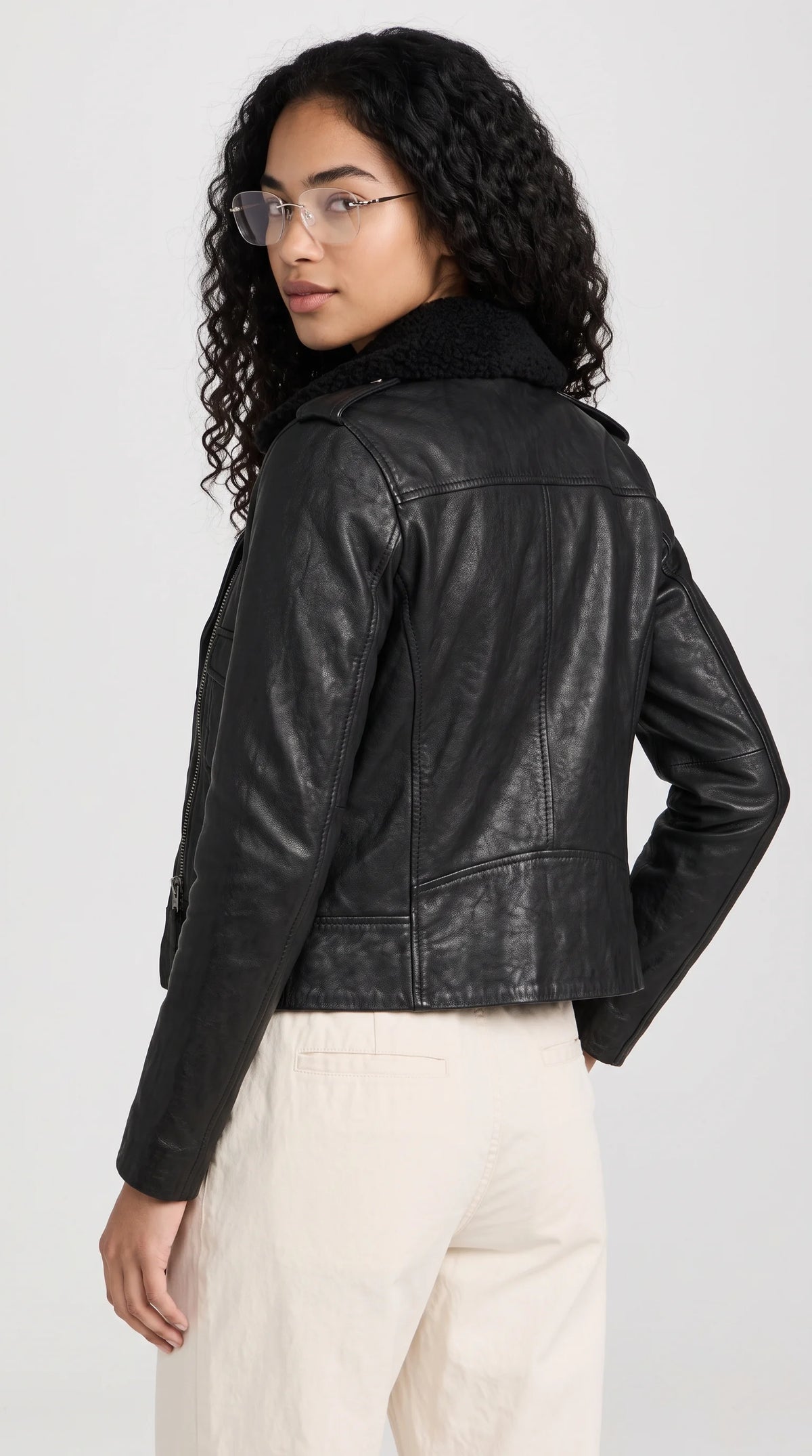 PREMIUM BLACK LEATHER BIKER JACKET