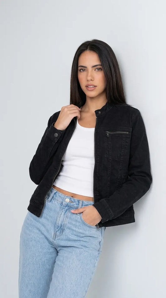 BLACK DENIM JACKET