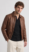 BROWN LEATHER JACKET