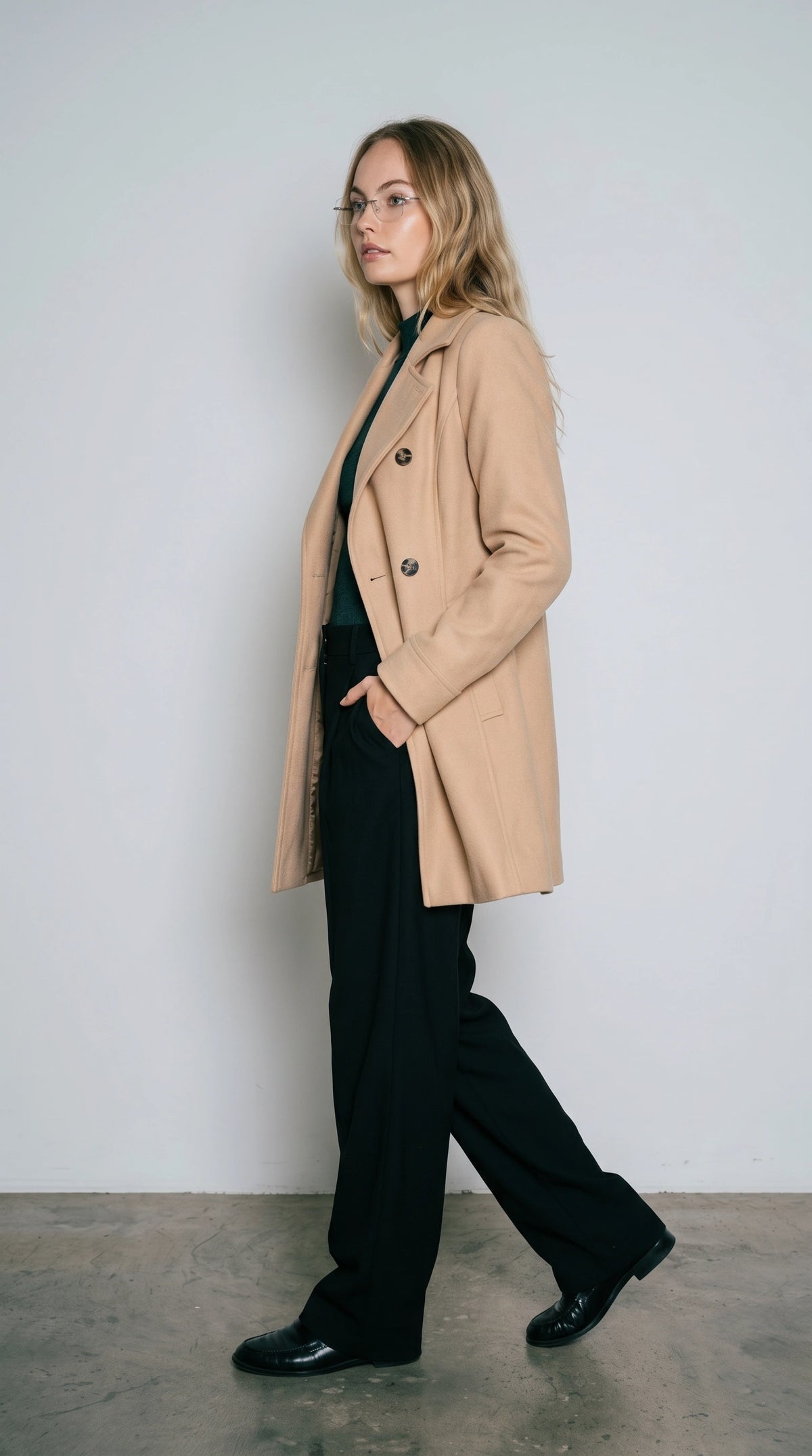 BEIGE SOFT-COTTON COAT