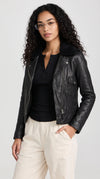 PREMIUM BLACK LEATHER BIKER JACKET