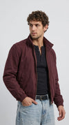 DARK RED WINE COTTON JACKET