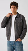 DARK GREY SUEDE JACKET