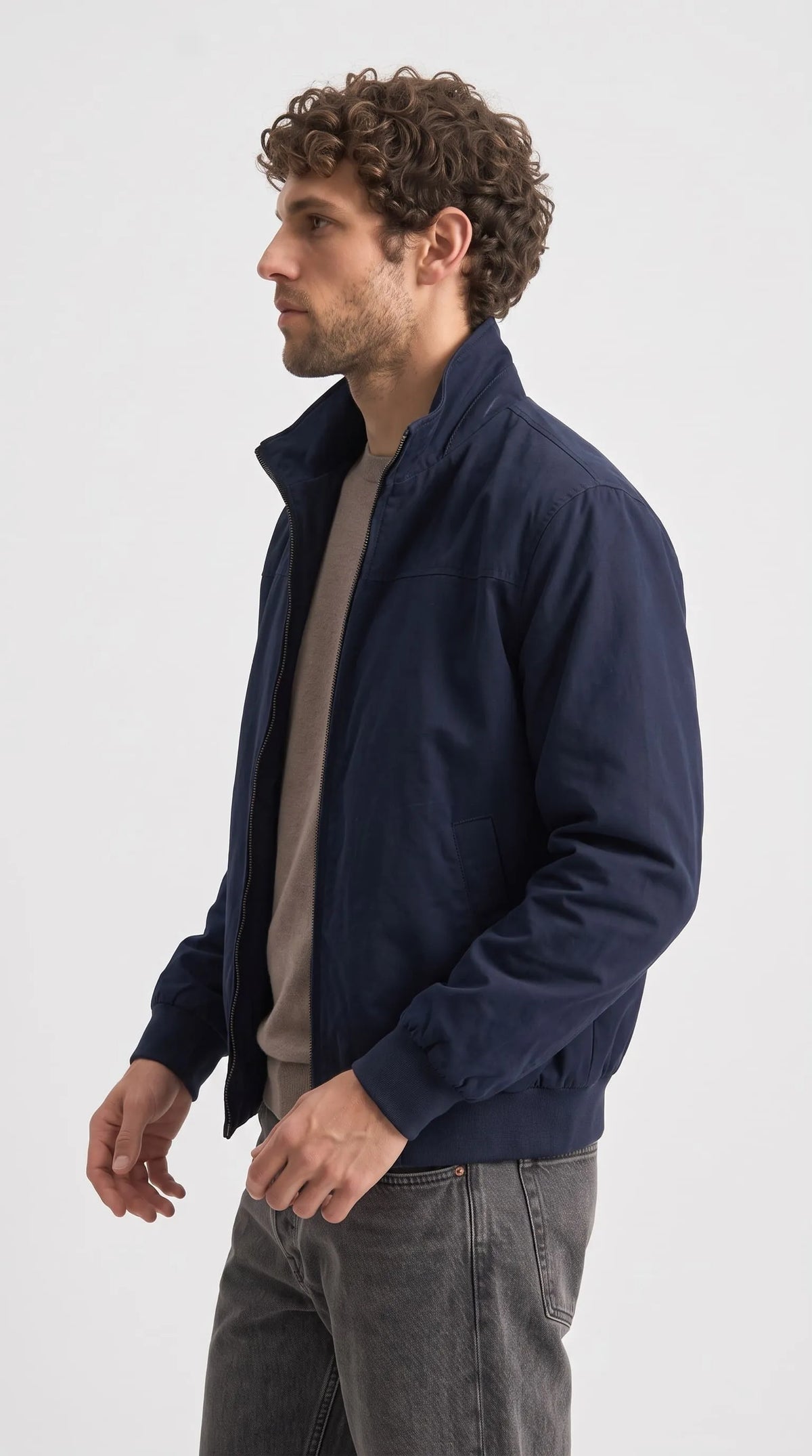 DARK NAVY BLUE COTTON JACKET