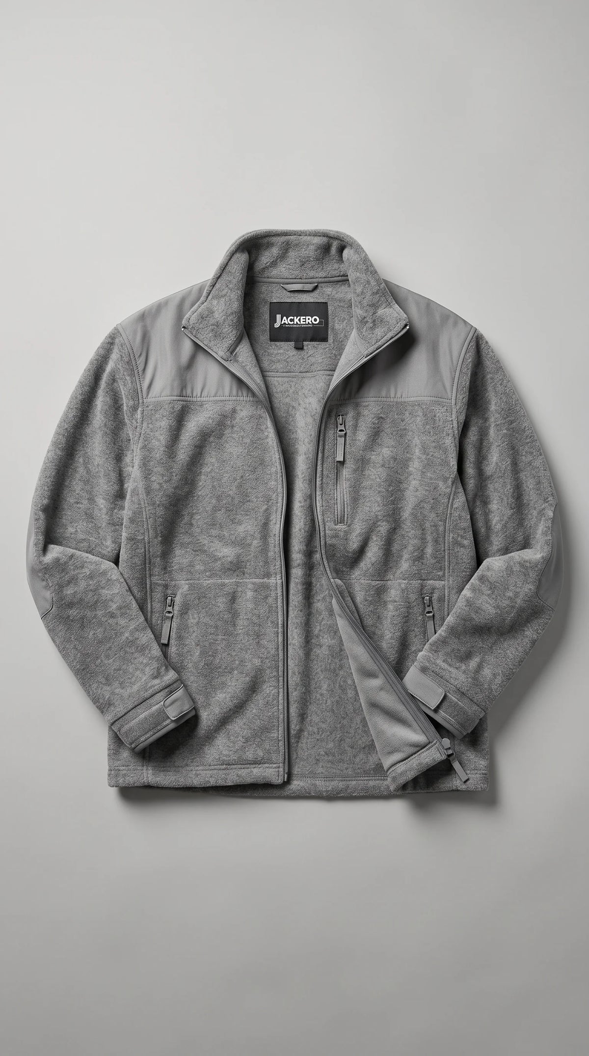 DARK GREY AND GREY SOFT SUEDE JACKET