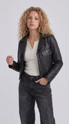 BLACK LEATHER JACKET