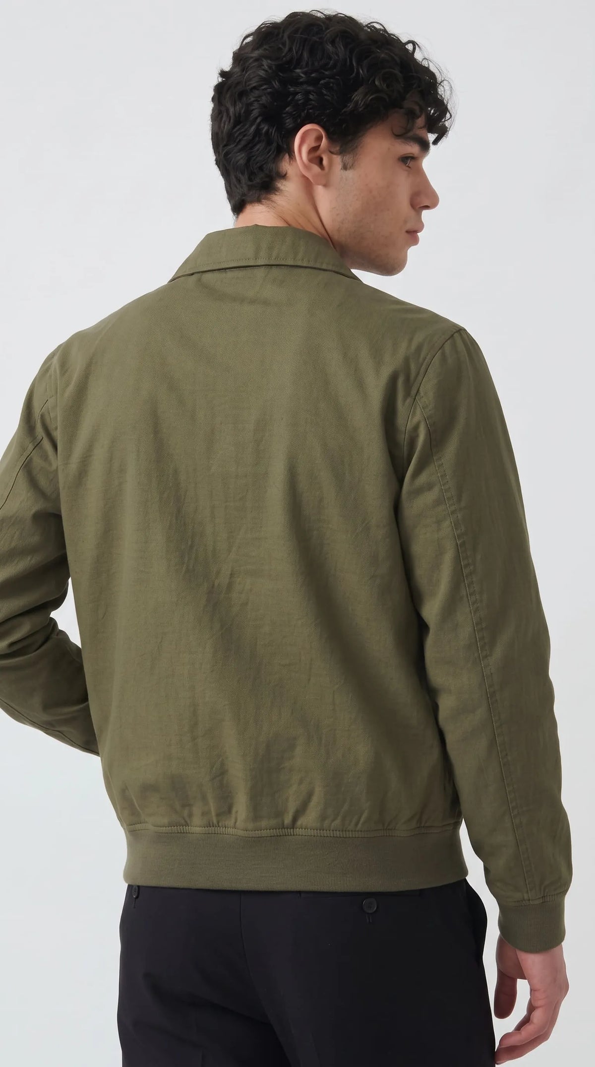 OLIVE GREEN COTTON JACKET
