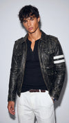 PREMIUM BLACK LEATHER CAFE RACER JACKET