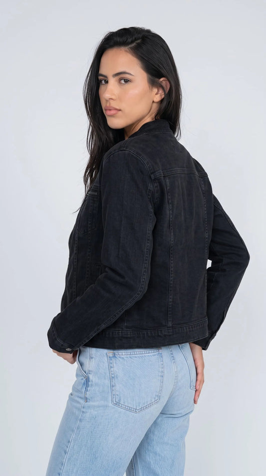 BLACK DENIM JACKET