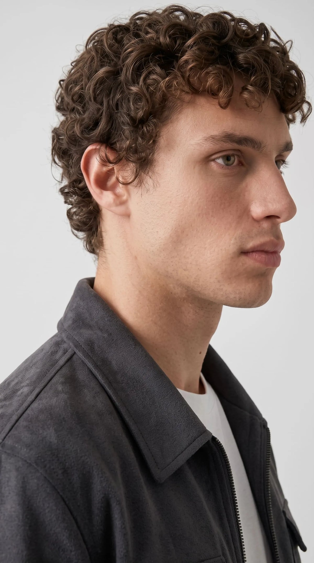 DARK GREY SUEDE JACKET