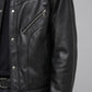 DARKEST BLACK LEATHER BAGGY JACKET