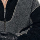 BLACK AND DARK GREY WOOL YK2 JACKET