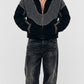BLACK AND DARK GREY WOOL YK2 JACKET