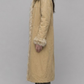 LIGHT YELLOW COTTON LONG OVER-COAT