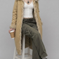 LIGHT YELLOW COTTON LONG OVER-COAT