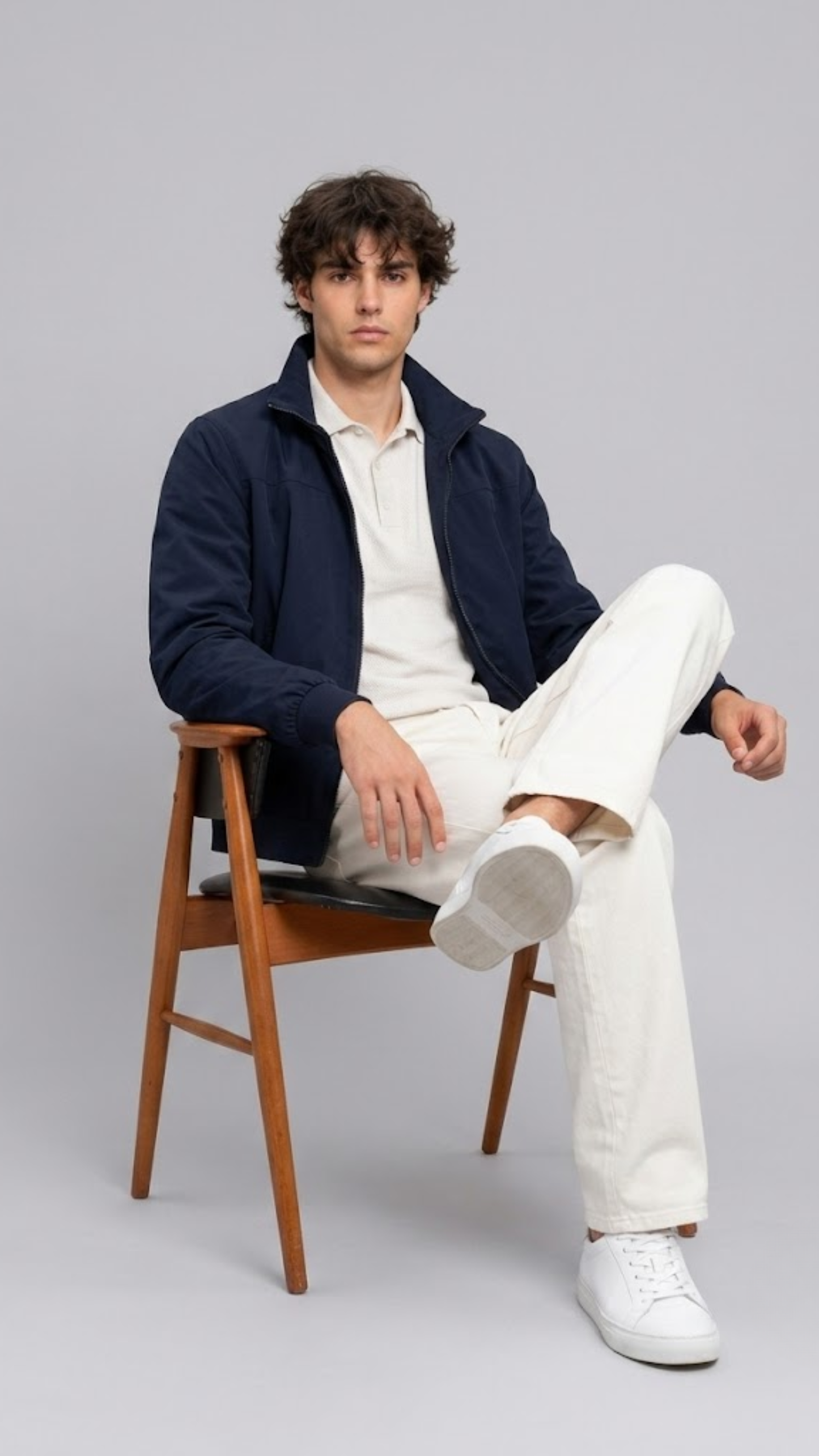 DARK NAVY BLUE COTTON JACKET
