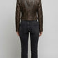 PREMIUM DARK BROWN DISTRESSED LEATHER JACKET