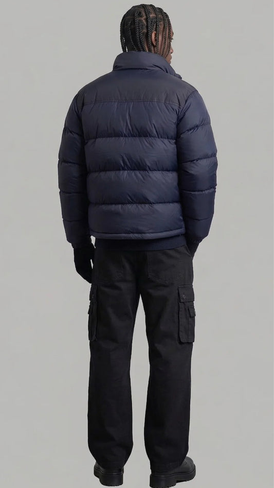 DARK NAVY BLUE PUFFER JACKET