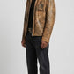 VINTAGE LIGHT BROWN DISTRESSED LEATHER JACKET
