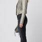 GREY DISTRESSED LEATHER JACKET