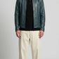 DARK CYAN LEATHER JACKET