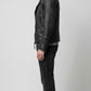 BLACK LEATHER MOTO JACKET