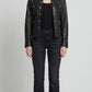 PREMIUM BLACK LEATHER TRUCKER JACKET