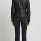 PREMIUM BLACK LEATHER TRUCKER JACKET