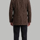 DARK BROWN LONG WOOL PEA-COAT