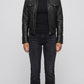 PREMIUM BLACK LEATHER BOMBER JACKET