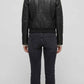 PREMIUM BLACK LEATHER BOMBER JACKET
