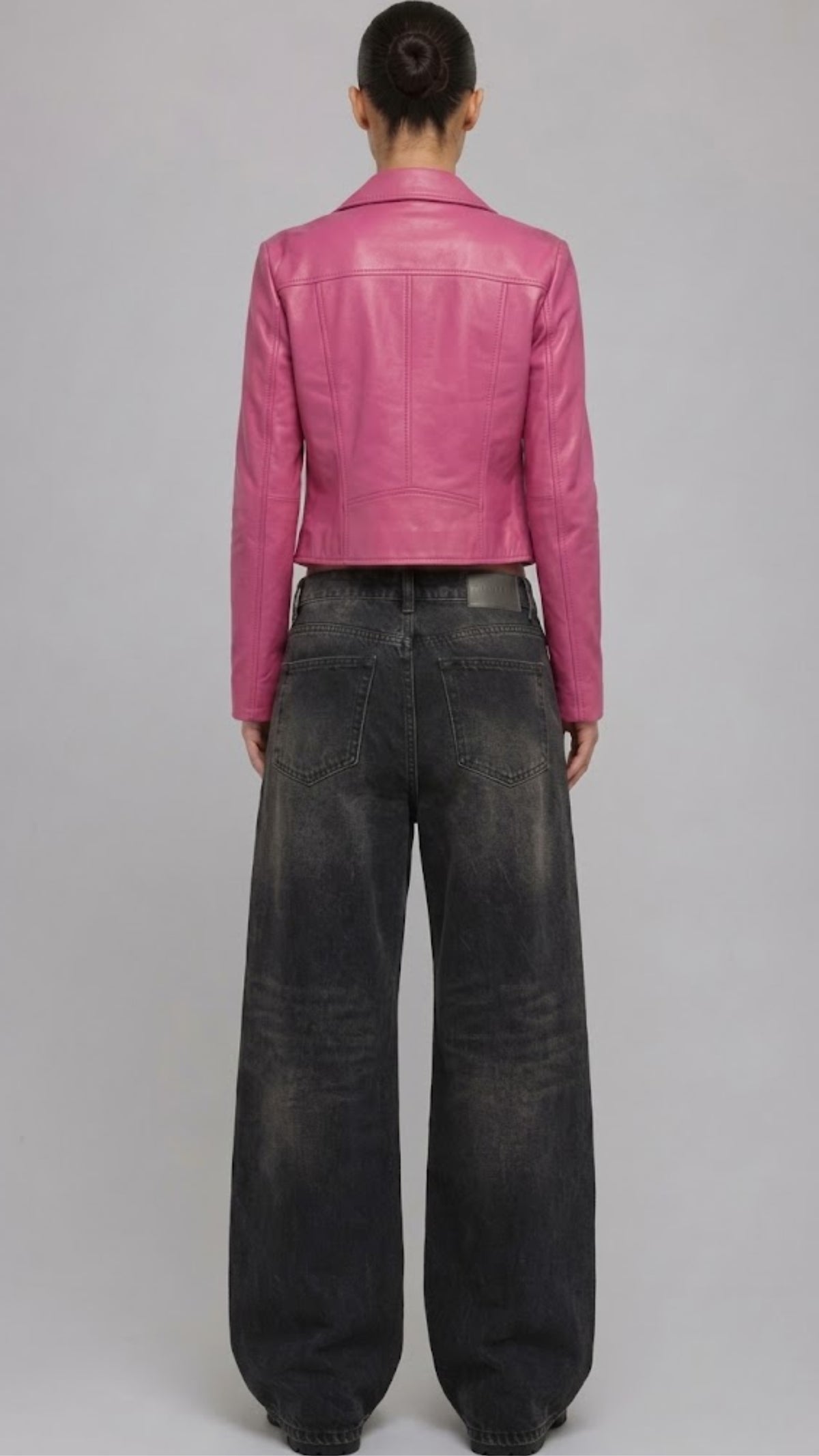 PINK LEATHER JACKET