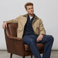 A versatile light beige cotton jacket designed for effortless smart-casual layering and a clean aesthetic look.
