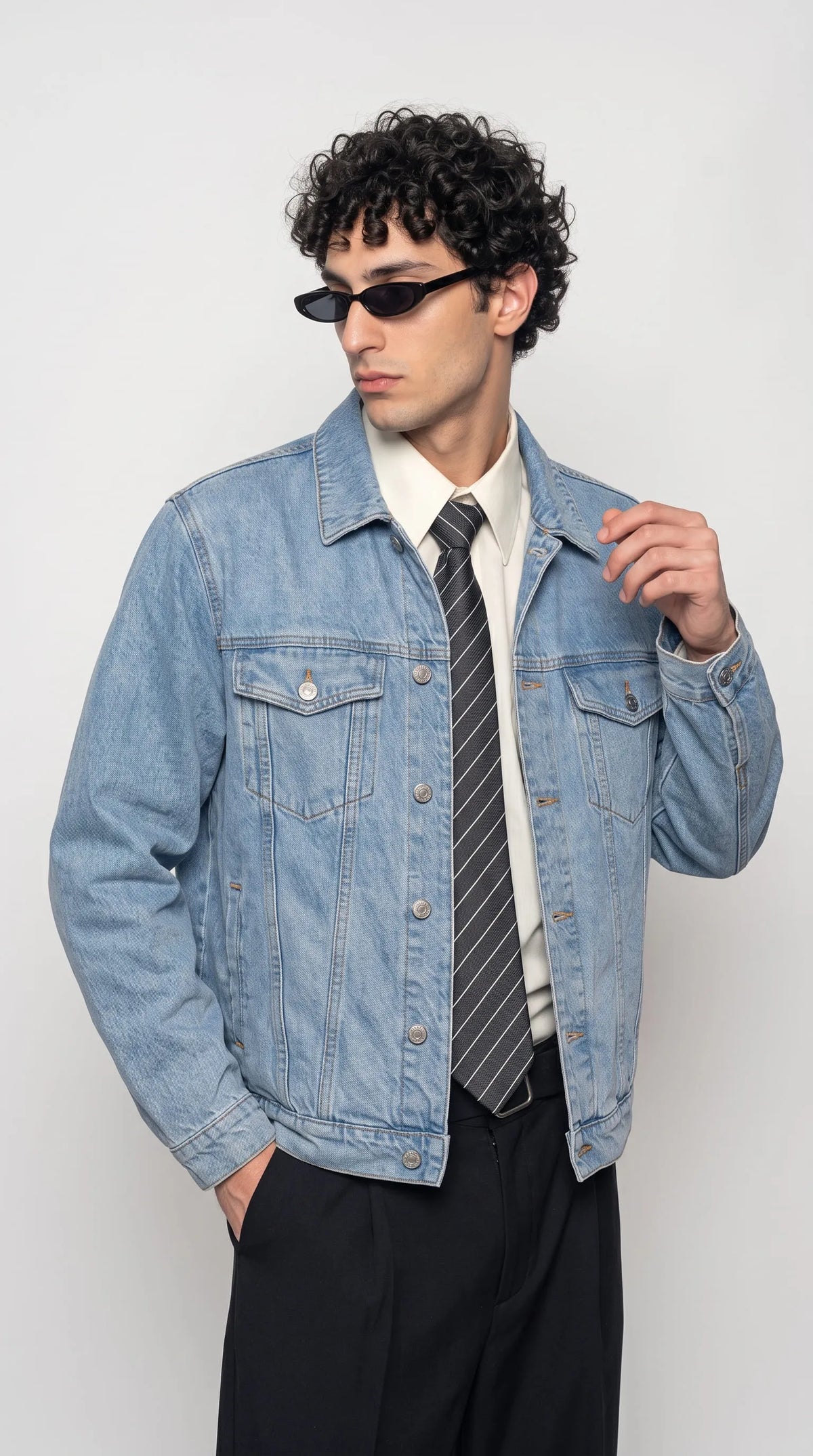 Embrace the ultimate vintage streetwear vibe with the Jackero light wash denim jacket, a timeless staple crafted for effortless everyday urban fashion.