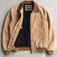 Jackero light brown soft cotton casual jacket beautifully presented on a clean studio background.