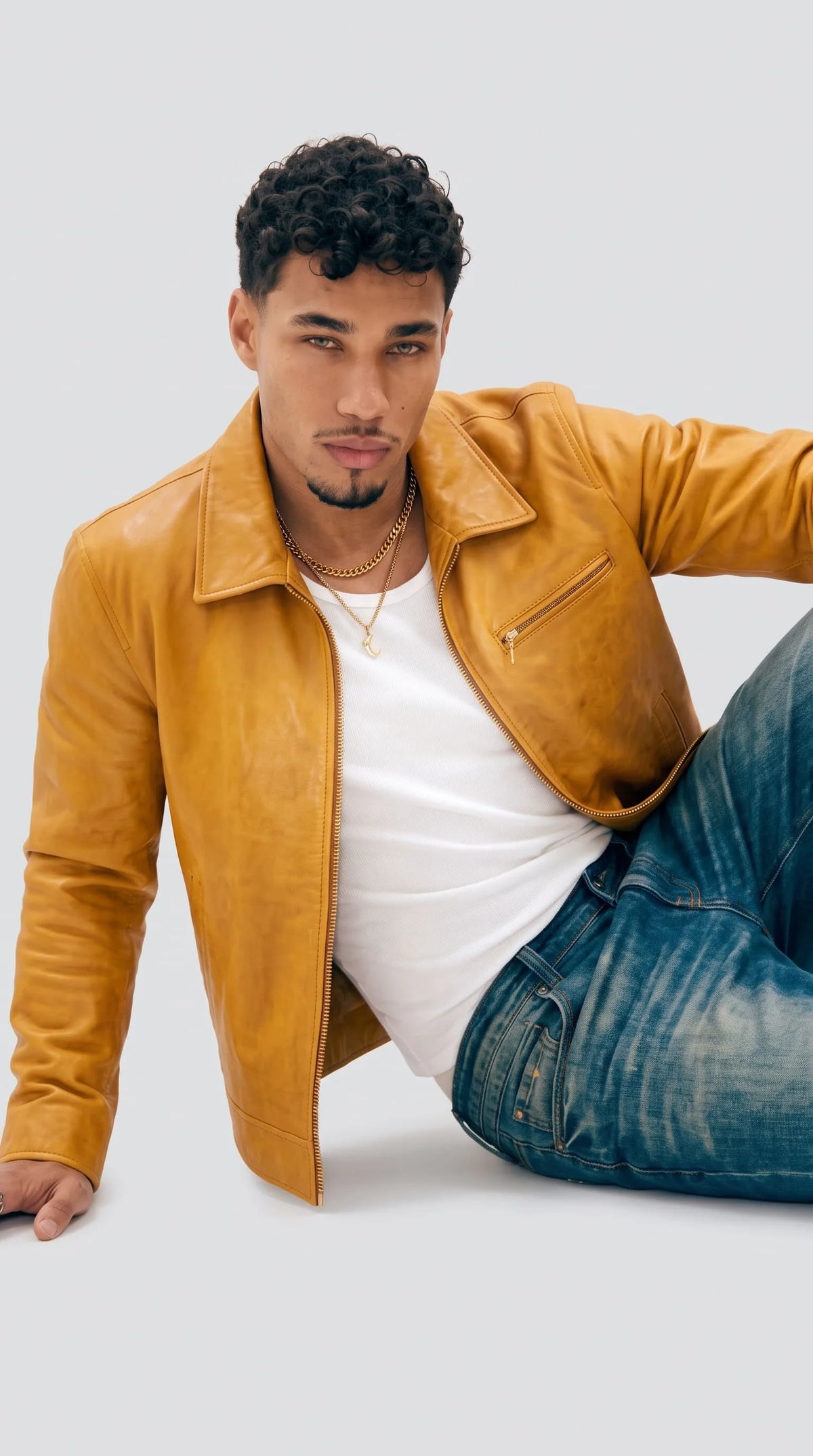 Unleash your inner fashion icon with the Jackero bold mustard yellow leather outerwear, expertly crafted for modern streetwear enthusiasts who crave unique, engaging apparel.